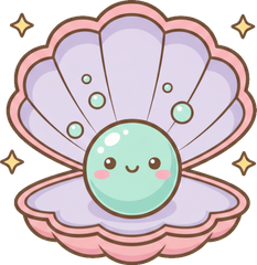 Icon Ai 2026 07 05T164247033Z Mermaid Pearl Shell Bright Kawaii Label Art V2 1024