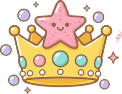 Icon Ai 2026 07 05T164247033Z Mermaid Crown Star Bright Kawaii Label Art V2 1024
