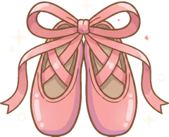 Icon Ref Ballet Slippers Icon Bright Kawaii Label Art V1 1024