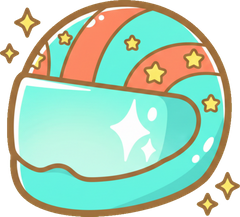 Icon Ai 2026 07 05T164718872Z Racing Helmet Star Bright Kawaii Label Art V2 1024