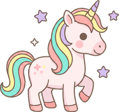 Icon Ai 2026 07 05T164505950Z Unicorn Full Body Star Bright Kawaii Label Art V2 1024