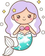 Icon Ref Mermaid Shell Icon Bright Kawaii Label Art V1 1024
