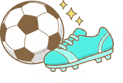 Icon Ref Soccer Boot Ball Icon Bright Kawaii Label Art V1 1024