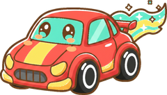 Icon Ai 2026 07 05T164718872Z Racing Car Bright Bright Kawaii Label Art V2 1024