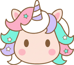 Icon Ai 2026 07 05T164505950Z Unicorn Head Rainbow Bright Kawaii Label Art V1 1024