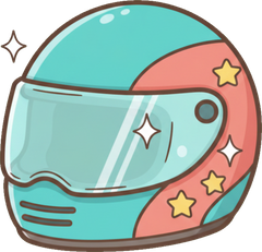 Icon Ai 2026 07 05T164718872Z Racing Helmet Star Bright Kawaii Label Art V1 1024