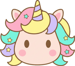 Icon Ai 2026 07 05T164505950Z Unicorn Head Rainbow Bright Kawaii Label Art V1 1024