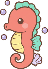 Icon Ai 2026 07 05T164247033Z Mermaid Seahorse Friend Bright Kawaii Label Art V2 1024